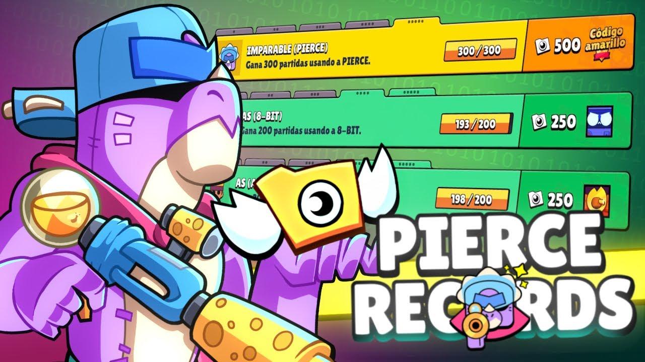 Consiguiendo TODOS los RECORDS de PIERCE en Brawl Stars!
