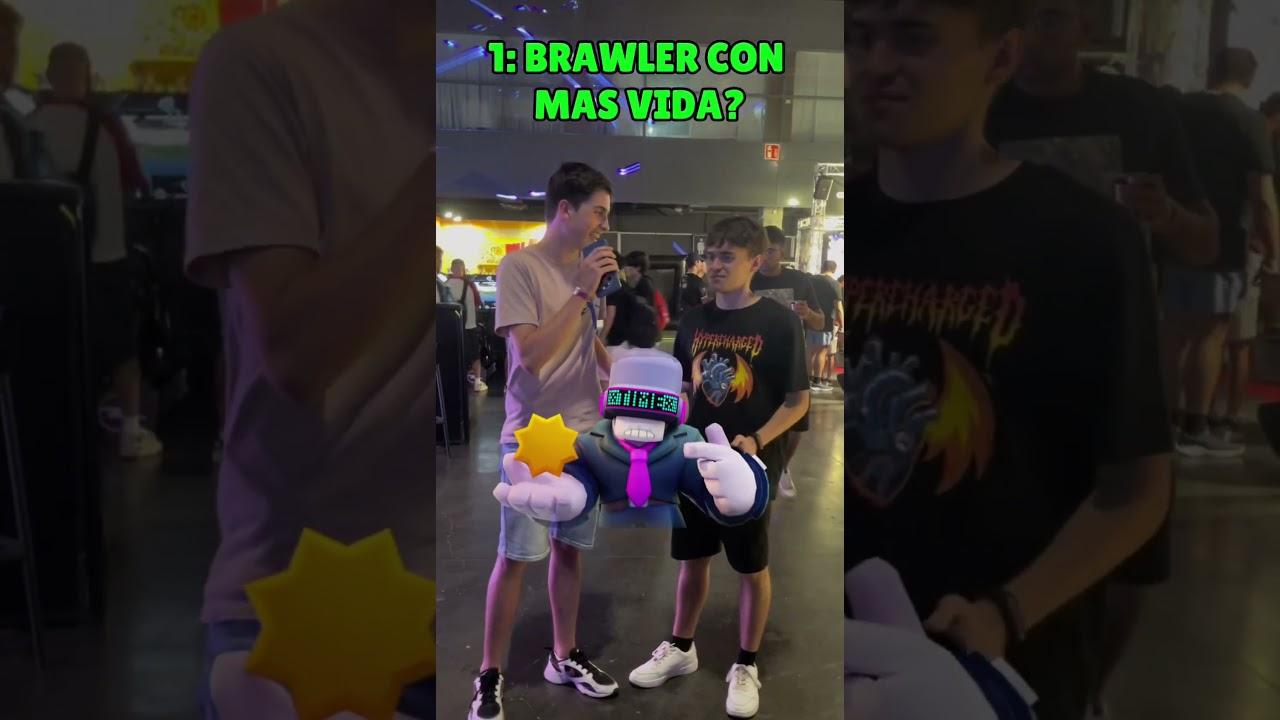 PREGUNTANDO a YOUTUBER FAMOSO cuanto sabe de brawl stars #brawlstars #viral
